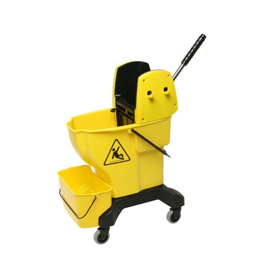 Edco Enduro Press Bucket Complete with Wringer, Yellow