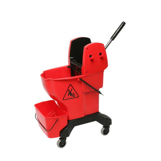 Edco Enduro Press Bucket Complete with Wringer, Red
