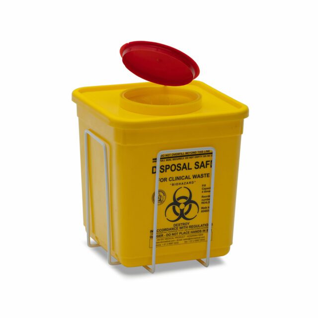 Sharps Container 4.75 L Non-Spill Snap on Lid