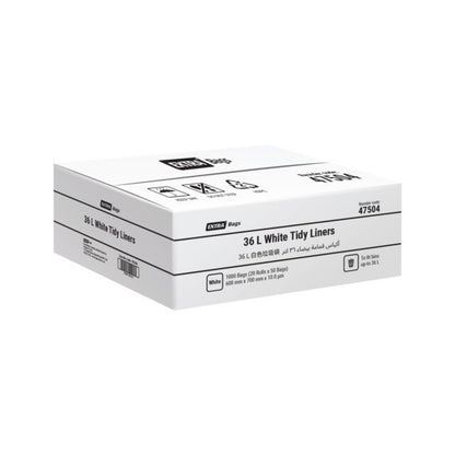 Best Hygiene 36 L White Tidy Liners, 1000 Bags