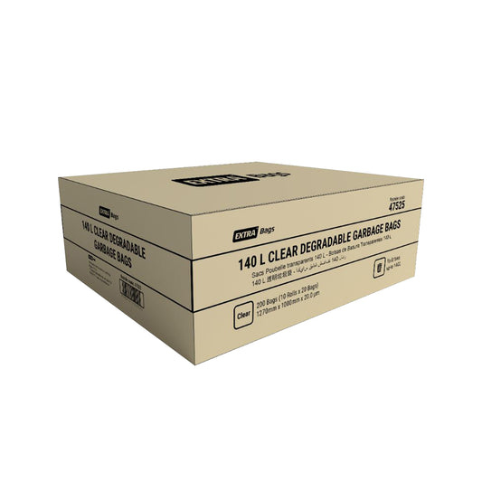 140 L Clear Degradable Garbage Bags