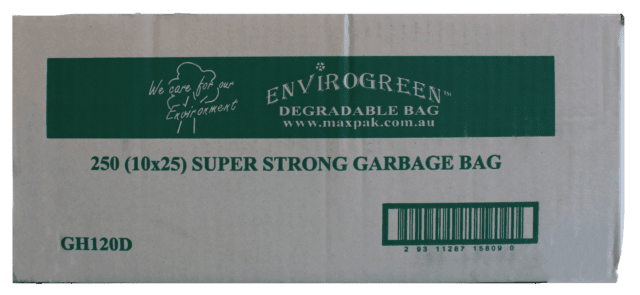 120 L Degradable Natural Garbage Bags, 250 count