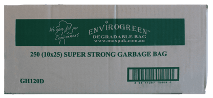 120 L Degradable Natural Garbage Bags, 250 count