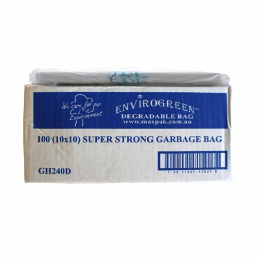 240 L Degradable Natural Garbage Bags, 100 count