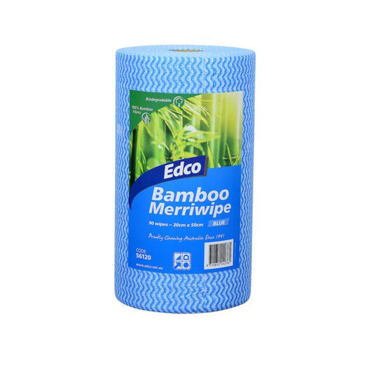 Edco Bamboo Merriwipe Rolls, Blue