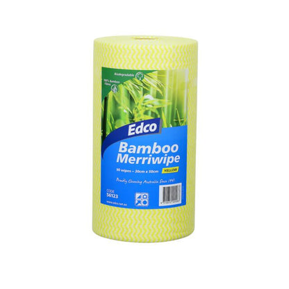 Edco Bamboo Merriwipe Rolls, Yellow