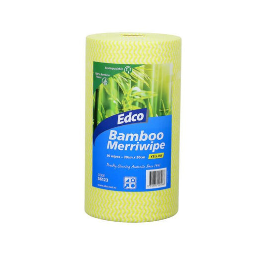 Edco Bamboo Merriwipe Rolls, Yellow