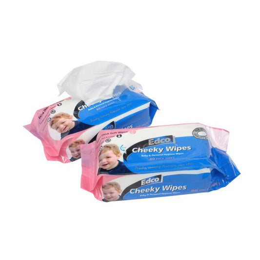Edco Cheeky Wipes, 80 Pack