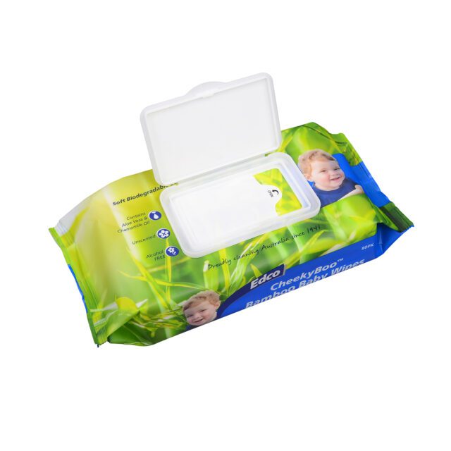 Edco Cheekyboo Bamboo Baby Wipes, 80 Pack