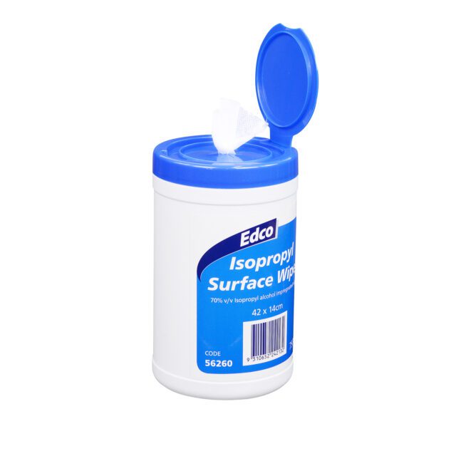 Edco Isopropyl Surface Wipes Canister, 75 Pack