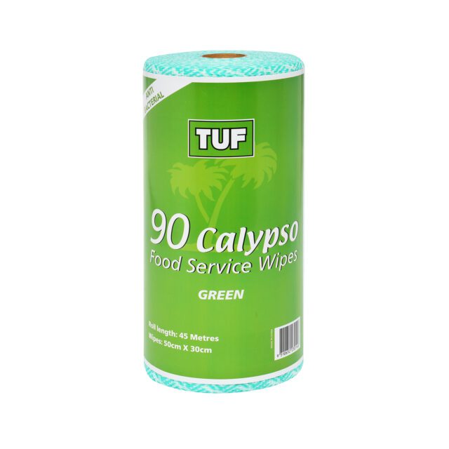 Tuf Calypso Food Service Wipes Roll, Green