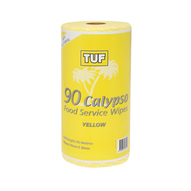 Tuf Calypso Food Service Wipes Roll, Yellow