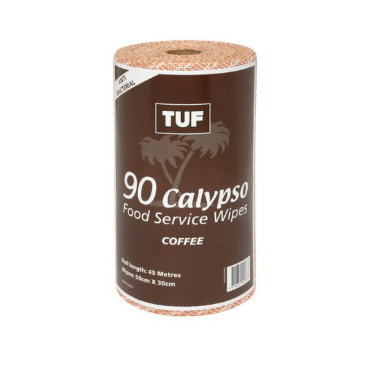 Tuf Calypso Food Service Wipes Roll, Coffee