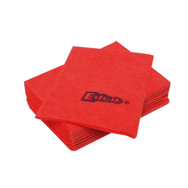 Edco Merritex Heavy Duty Viscose Cloth, Red, 10 Pack