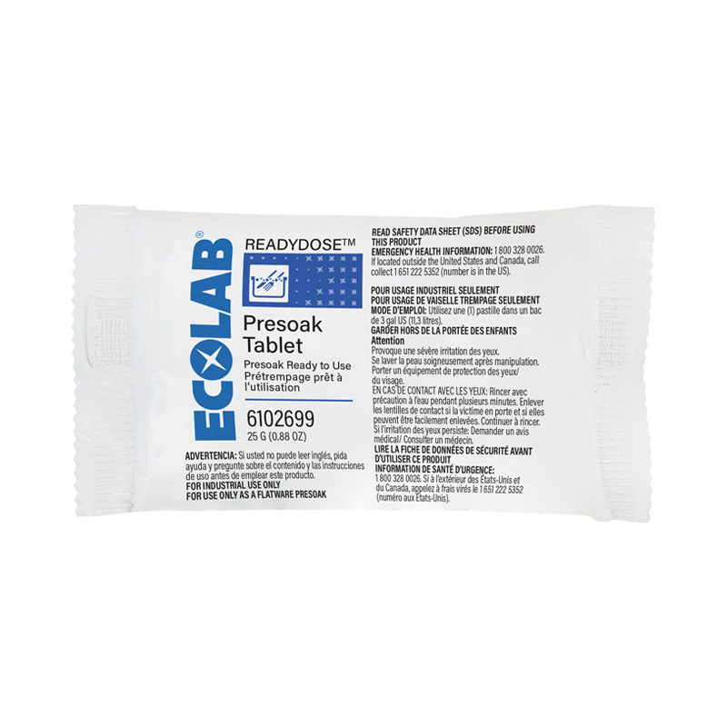 Ecolab ReadyDose PreSoak Tablet 25g