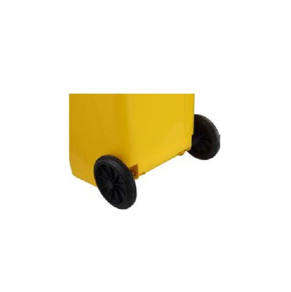 Wheelie Waste Bin, Yellow, 120 L