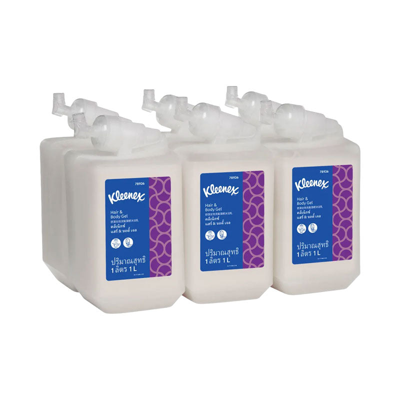 Kleenex Hair and Body Gel 1L (78926) - 6 Cartridges