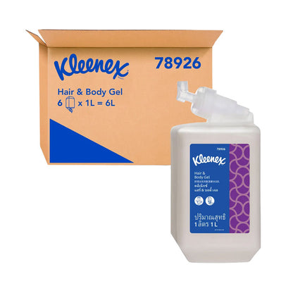 Kleenex Hair and Body Gel 1L (78926) - 6 Cartridges