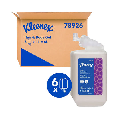 Kleenex Hair and Body Gel 1L (78926) - 6 Cartridges
