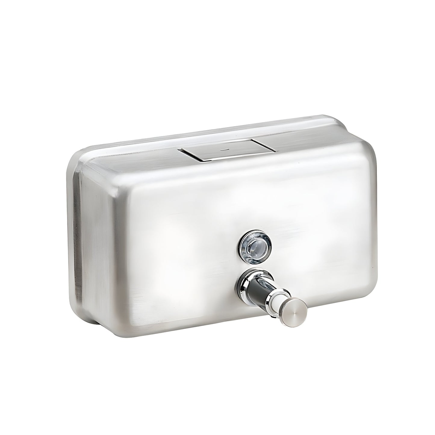 Stainless Steel Horizontal Soap Dispenser with Metal Pump 1200mL