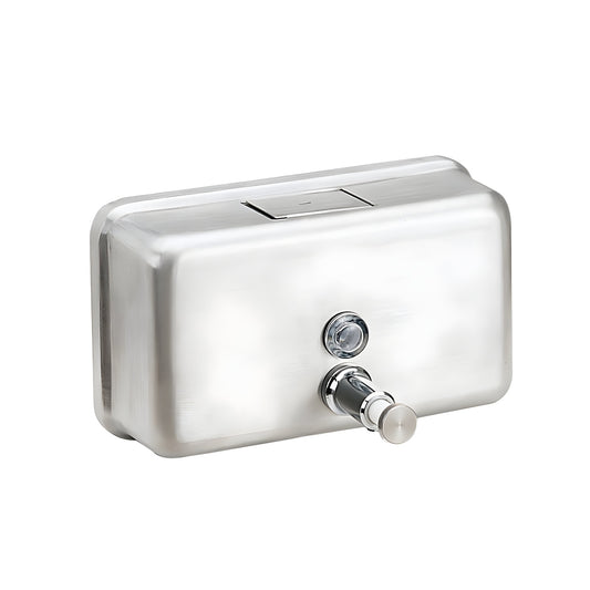 Stainless Steel Horizontal Soap Dispenser with Metal Pump 1200mL