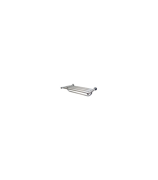 Towel shelf with bar