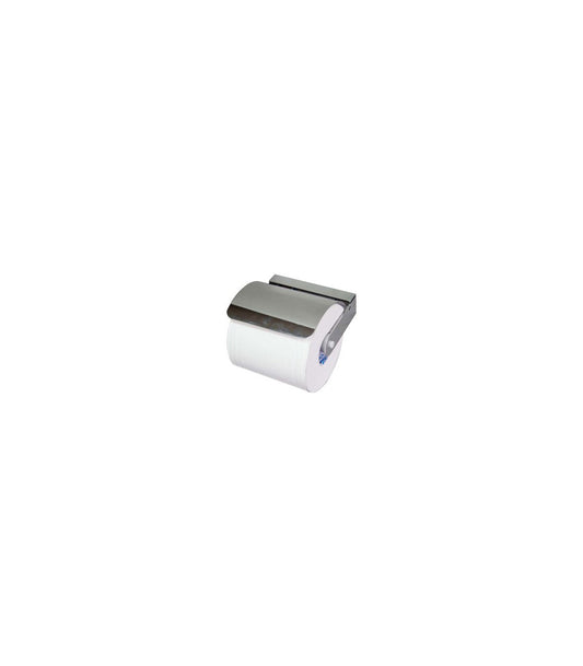 Toilet Paper Holder with Lid Chrome Brass 121mm