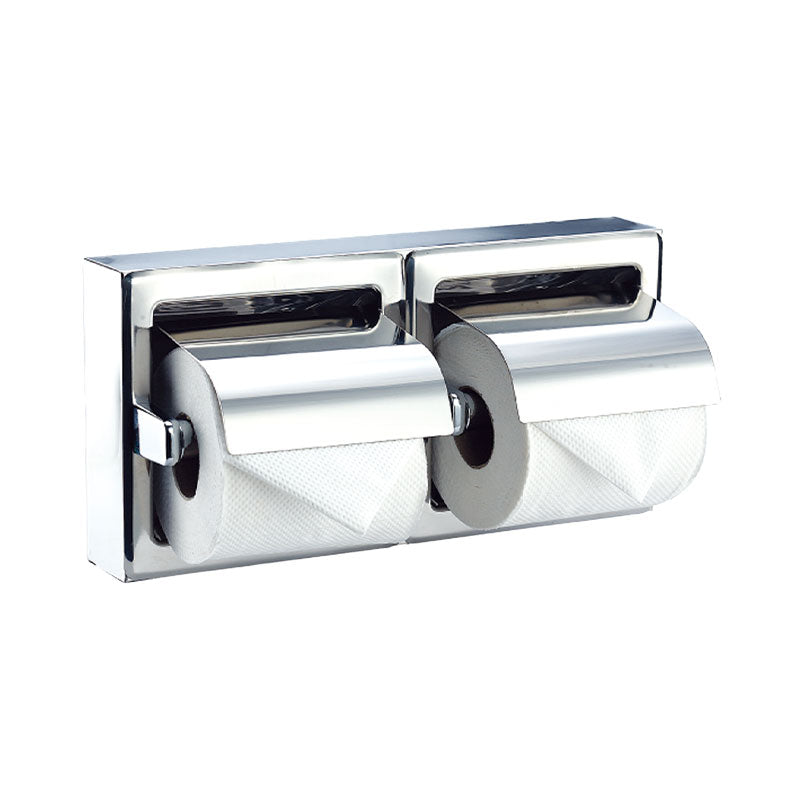 Mediclinics Double Toilet Paper Holder with Cover