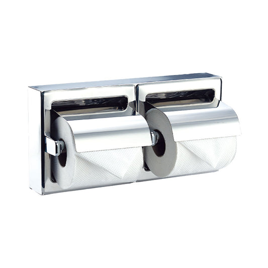 Mediclinics Double Toilet Paper Holder with Cover