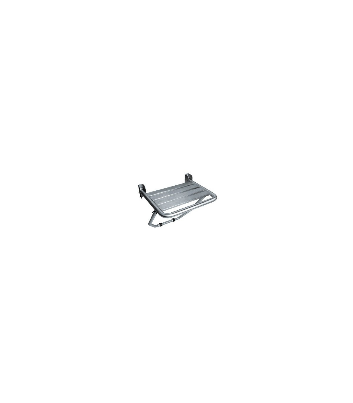 Folding Seat with Floor Support, Satin (AM0251CS)