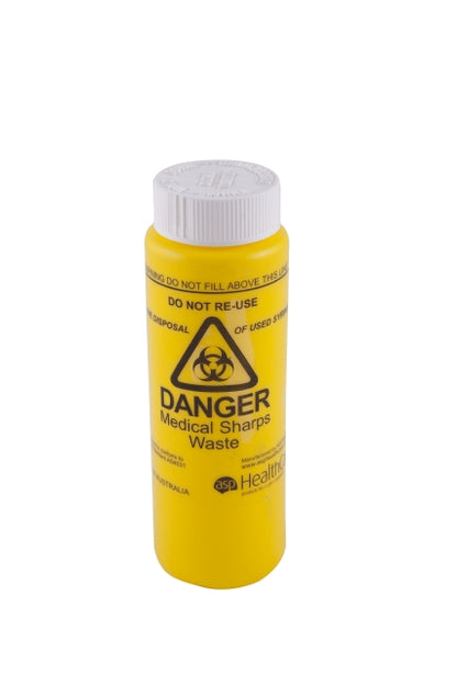 Sharps Container Non-Spill with Screw Top Lid
