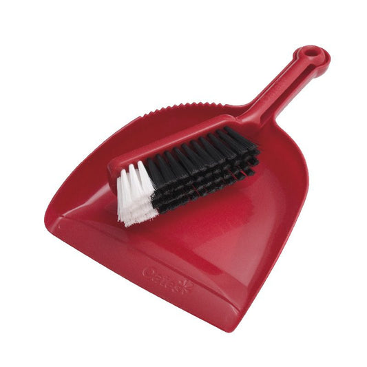 Dustpan & Bannister Set Red