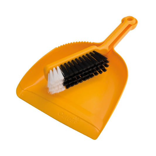 Dustpan & Bannister Set Yellow