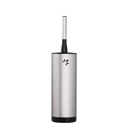 Premium Polished Steel Toilet Brush Set
