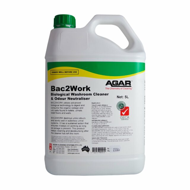 Agar Bac2Work Washroom Cleaner and Odour Neutraliser