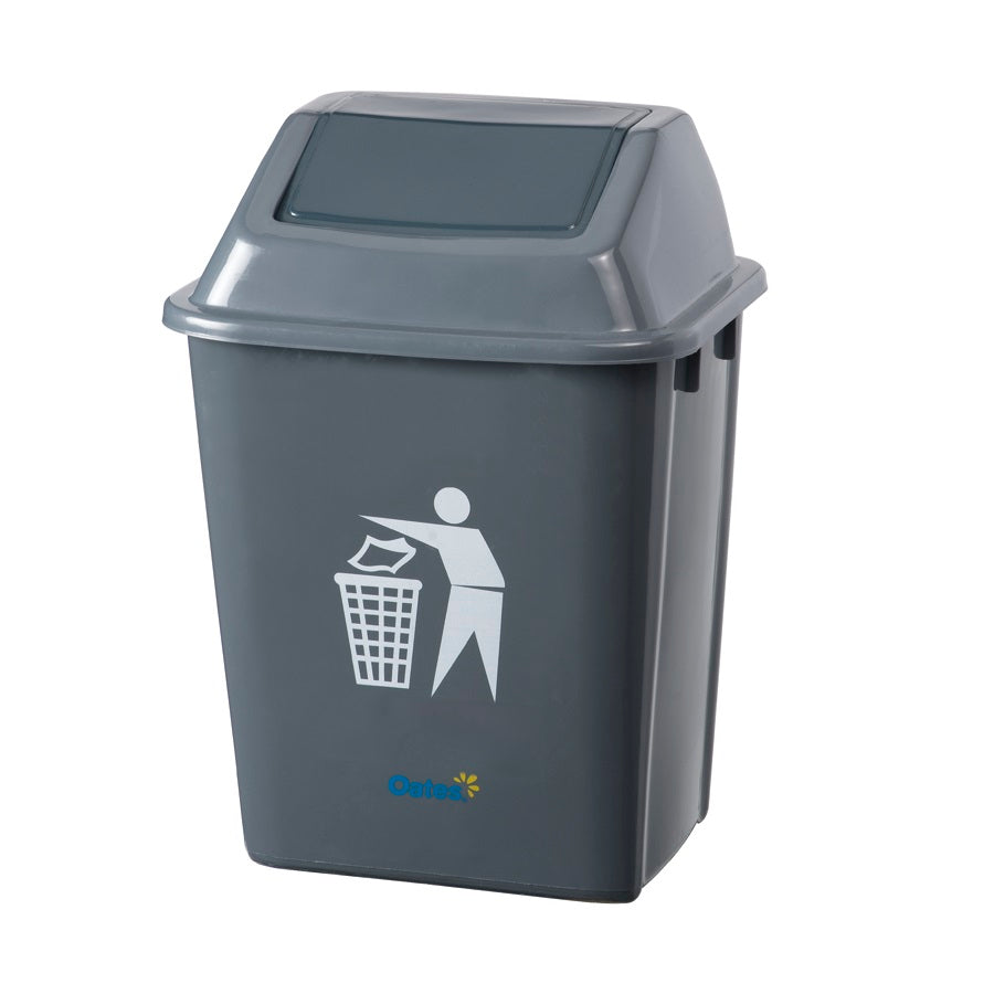 Flip Top Bin, Grey