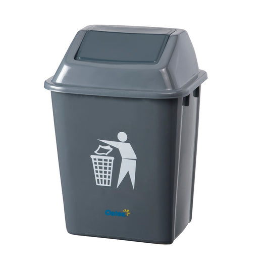 Flip Top Bin, Grey