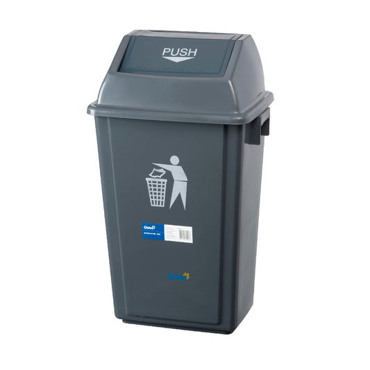 Flip Top Bin - Grey