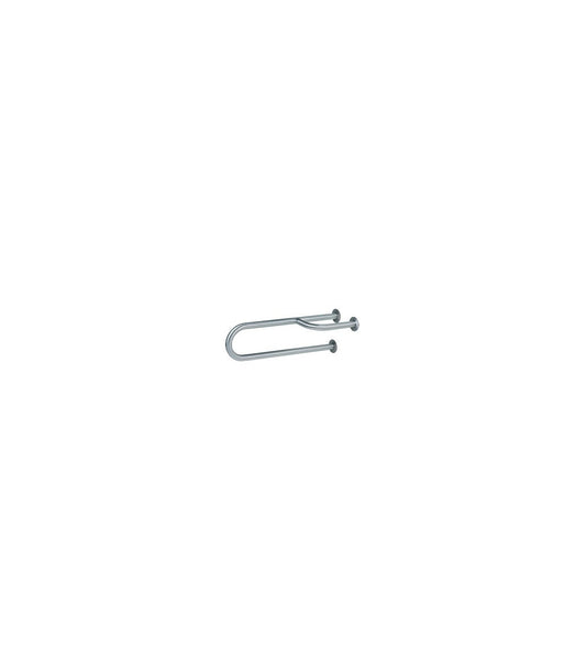 Wall mounted grab bar 3 points left satin