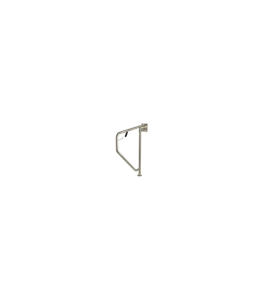 Swing side grab bar satin