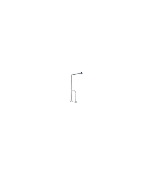 Wall floor grab bar 3 anchoring points left satin