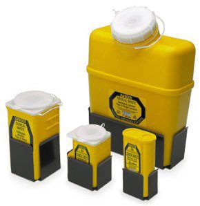 Sharps Container Base Bracket Suit 500 mL