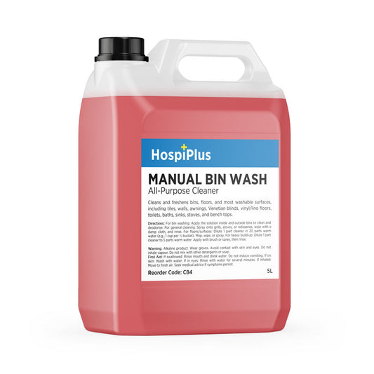 Hospiplus Manual Bin Wash, All-Purpose Cleaner 5L