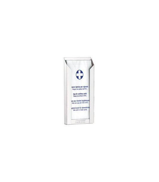 Sanitary bag dispenser 50 bags steel white epoxy dbh100