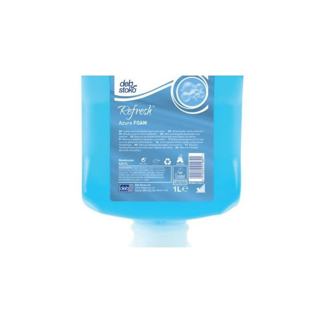 Refresh Azure Foam Hand Wash, Crisp Fruit, 1L Cartridge