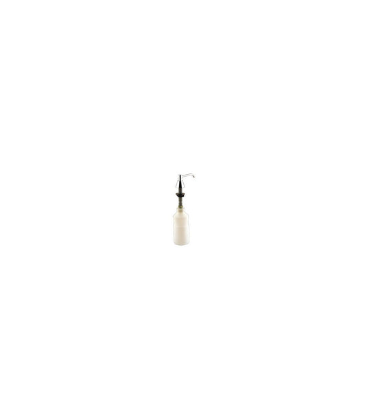 Soap Dispenser Recessed Push Button 0.95L Plastic Body Chrome Lid