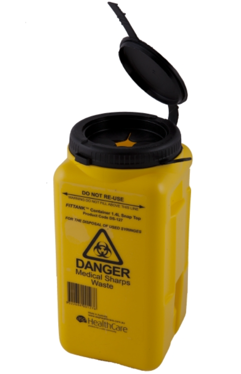 FITTANK 1.4L Sharps Container