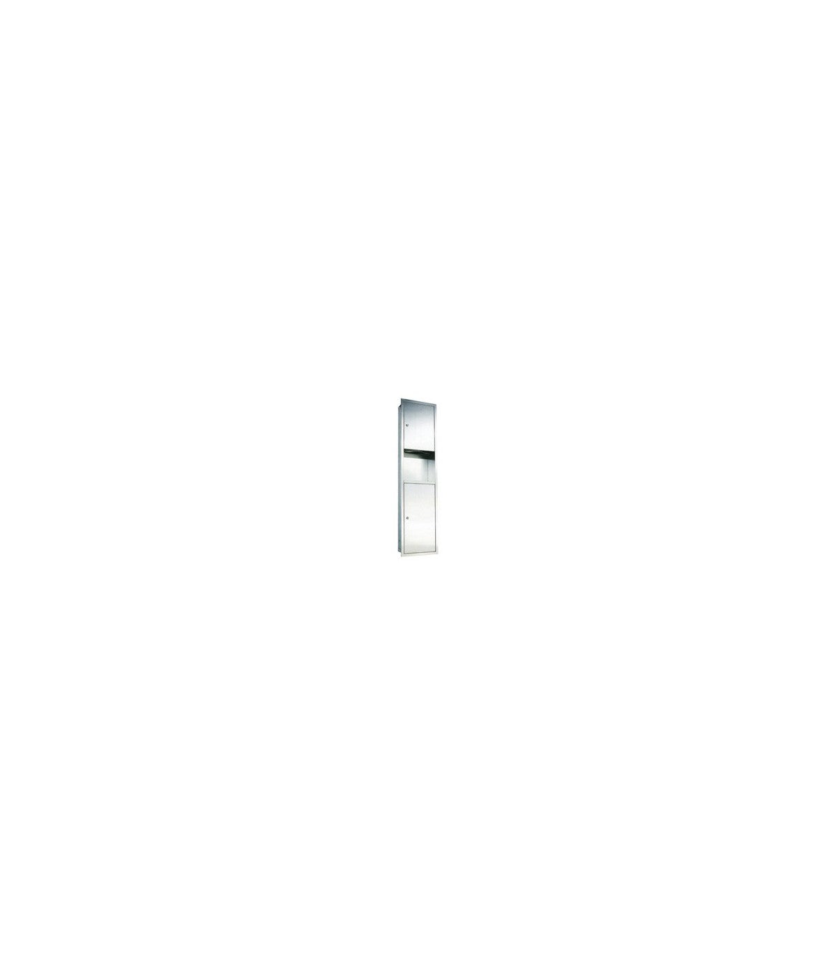 2-in-1 Cabinet with Large Capacity Towel Dispenser