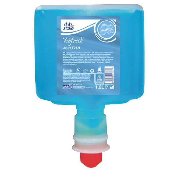 Refresh Azure Foam Hand Wash, Touch Free, Crisp Fruit, 1.2L Cartridge