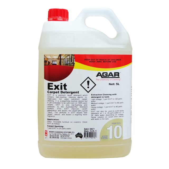 Agar Exit Carpet Detergent, 5L